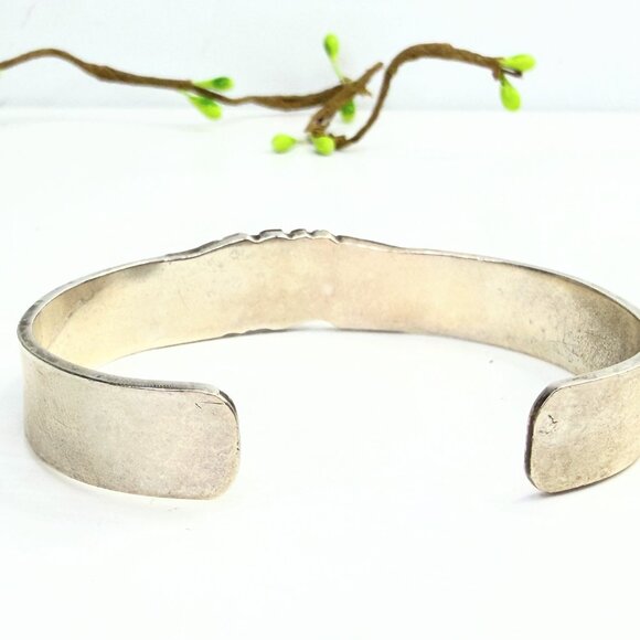 Vintage Klassen Handcrafted Sterling 14K Gold Cuff Bracelet 6.5" JR1399 - Picture 3 of 6